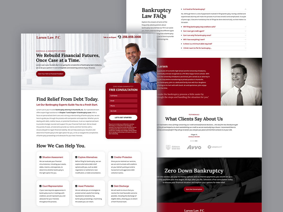 web design larsenlaw