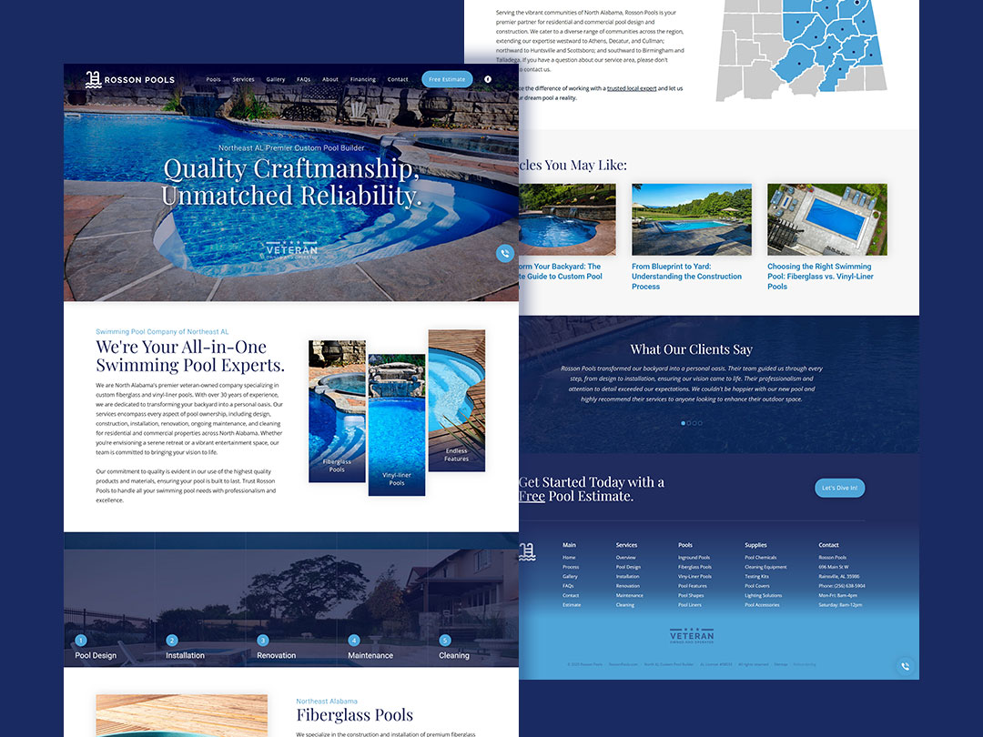 web design rosson pools